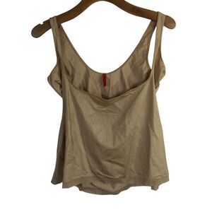 Spanx Womens Shapewear Slimplicity Open-Bust Camisole Wide Strap Tan Size 2X
